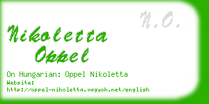 nikoletta oppel business card